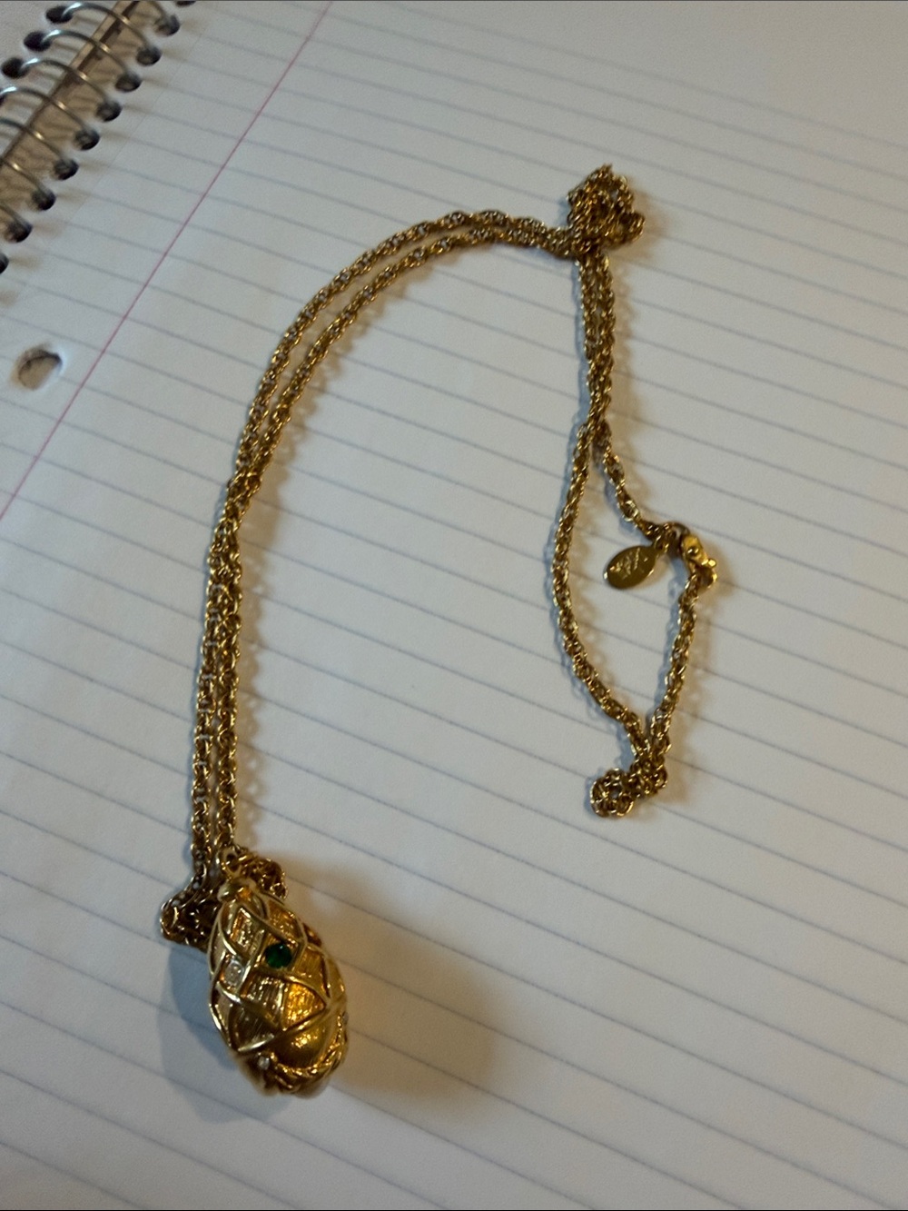 Joan rivers 15 inch Gold Pendant Necklace with Green Accent - Women Jewelry